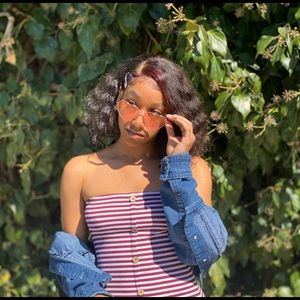 Heart shaped fashion glasses